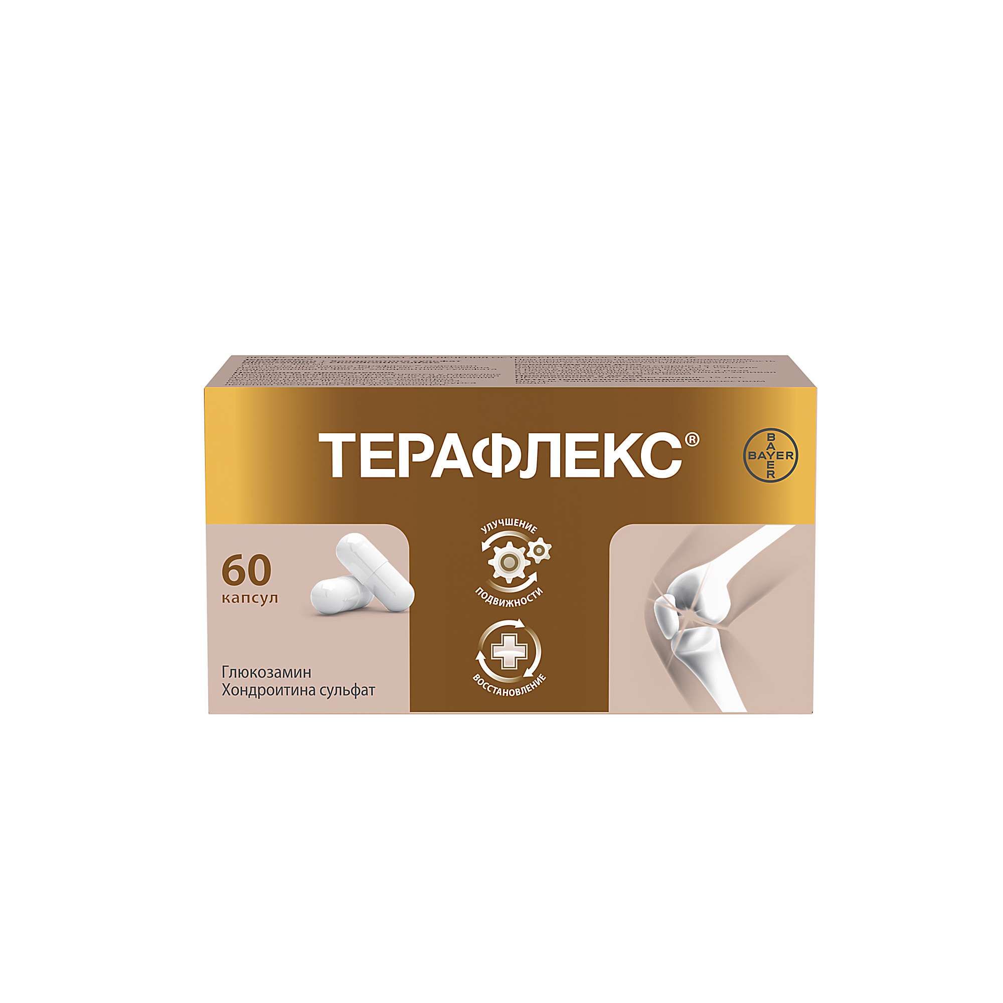 Изображение товара Терафлекс капсулы 500мг+400мг 60шт для здоровья суставов