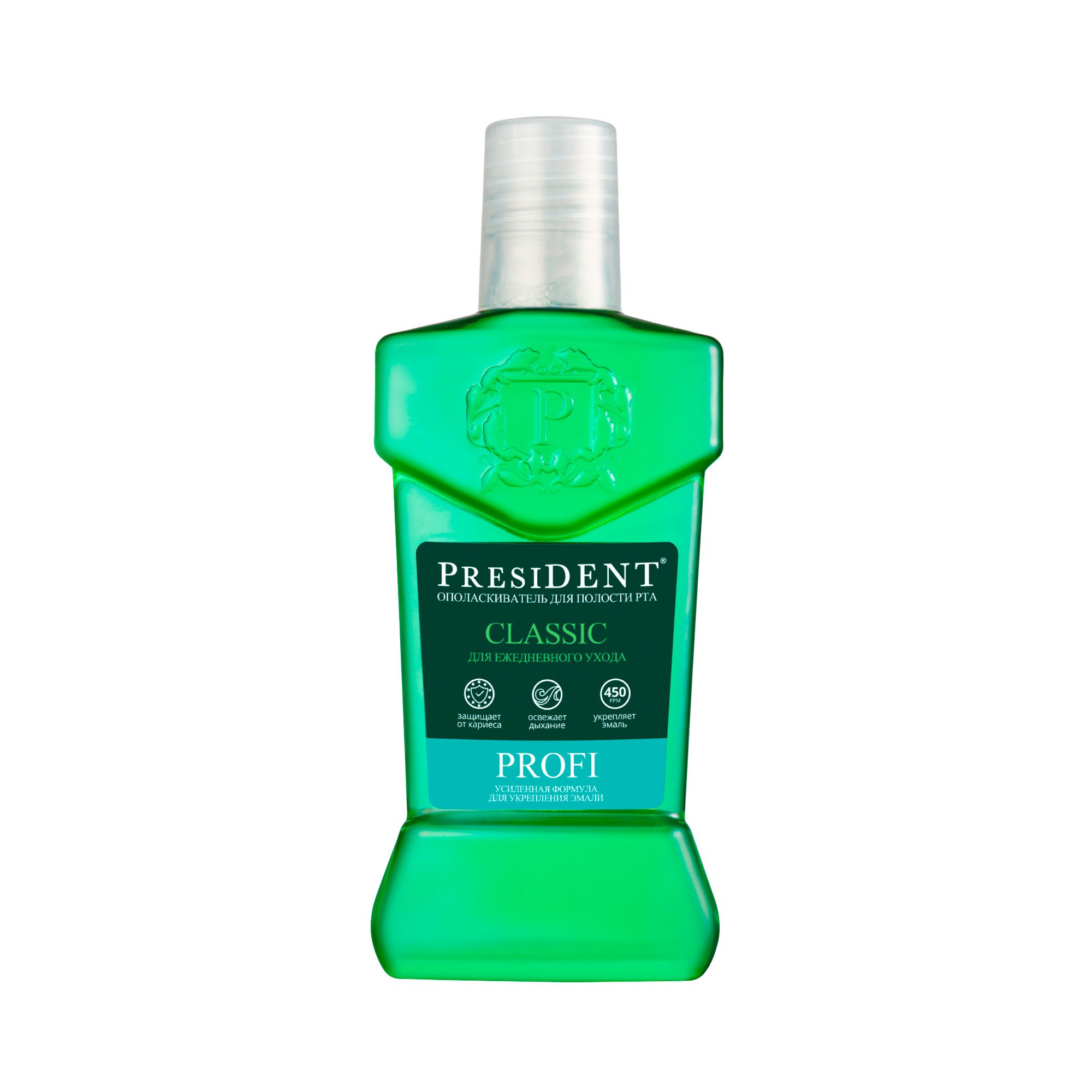 Изображение товара Ополаскиватель для полости рта Classic Profi President 250 мл для профилактики кариеса Изображение товара Ополаскиватель для полости рта Classic Profi President 250 мл для профилактики кариеса