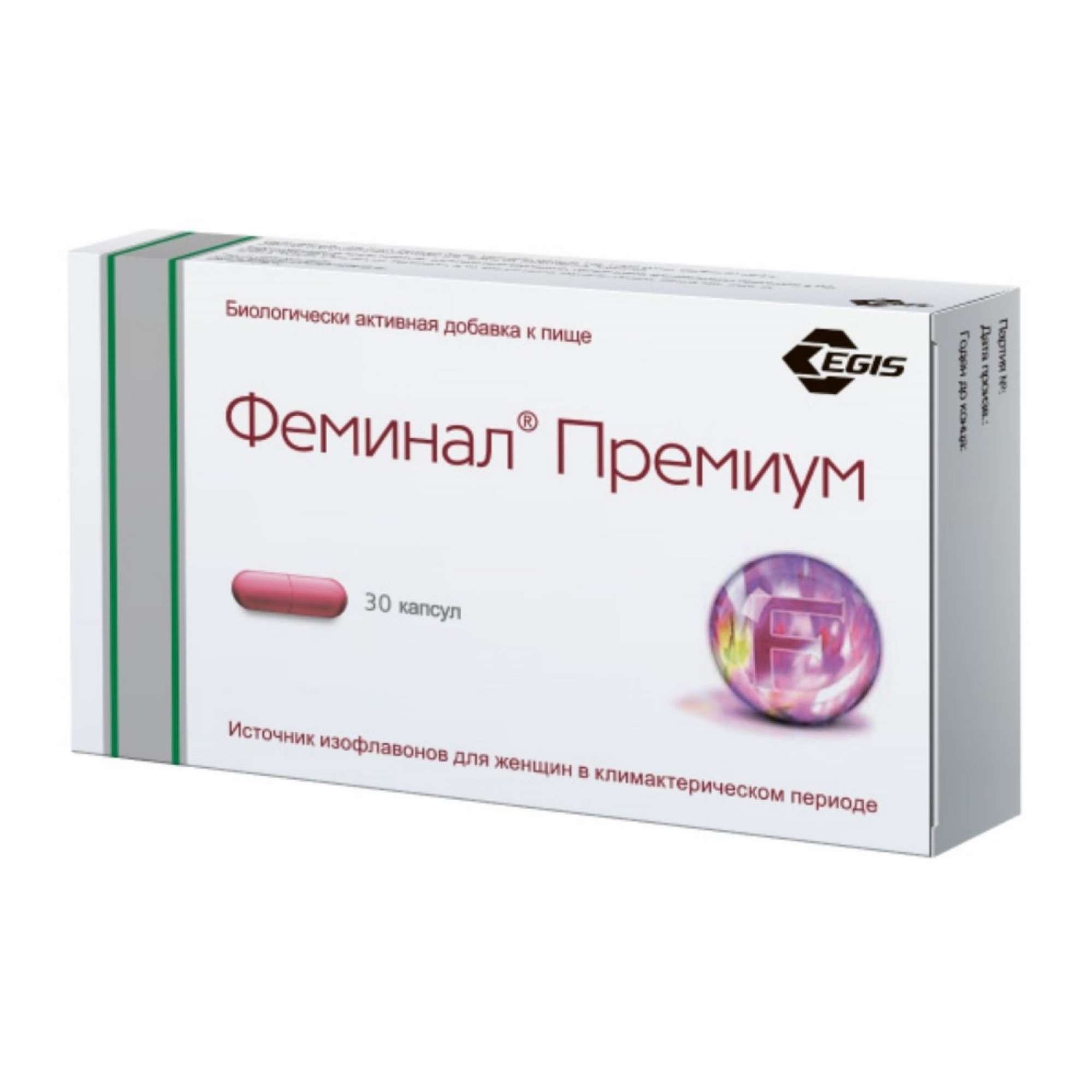 Изображение товара Феминал Премиум капсулы 221мг 30шт для поддержки женщин в климаксе натуральный источник изофлавонов