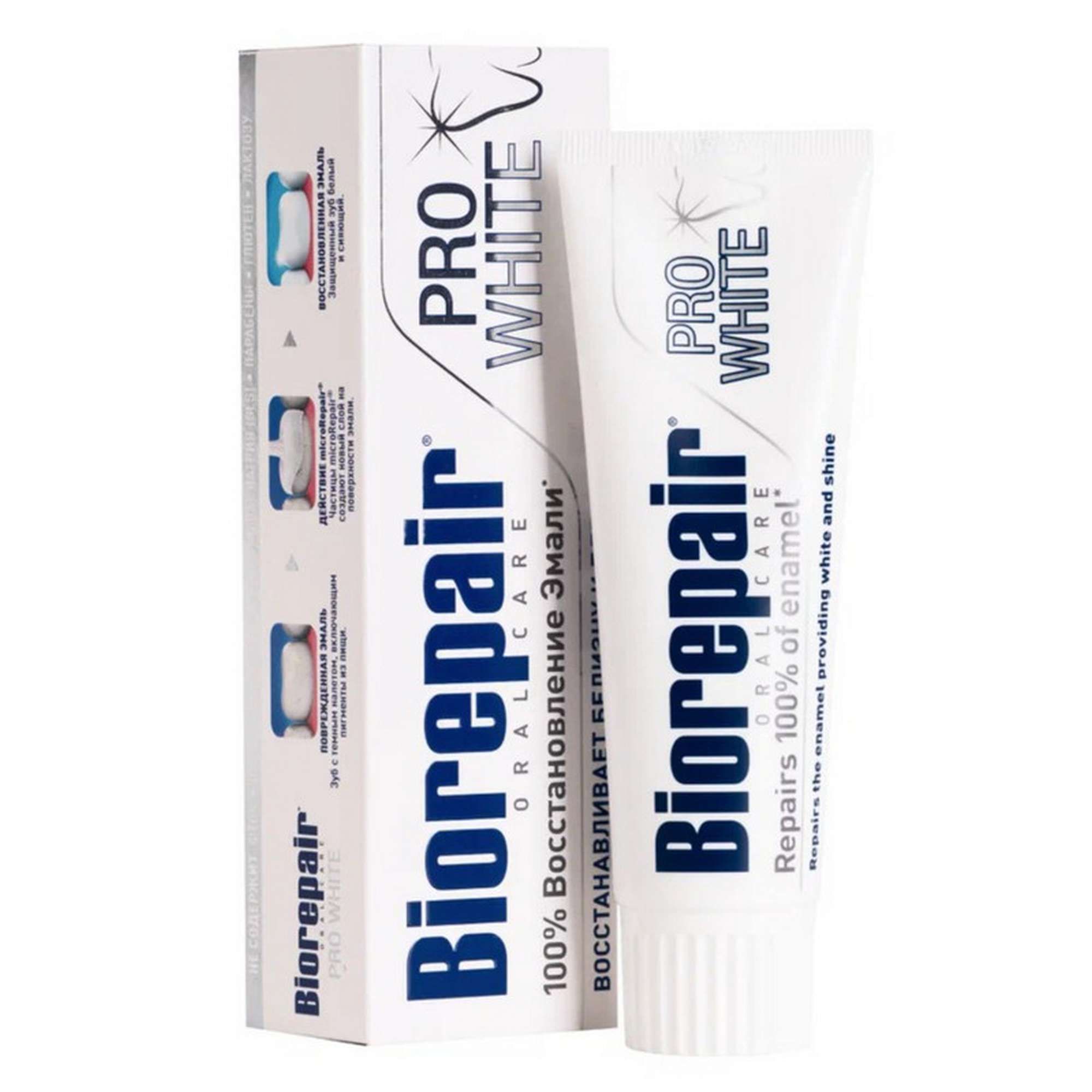 Изображение товара Зубная паста Pro White Biorepair 75 мл для отбеливания и укрепления зубов