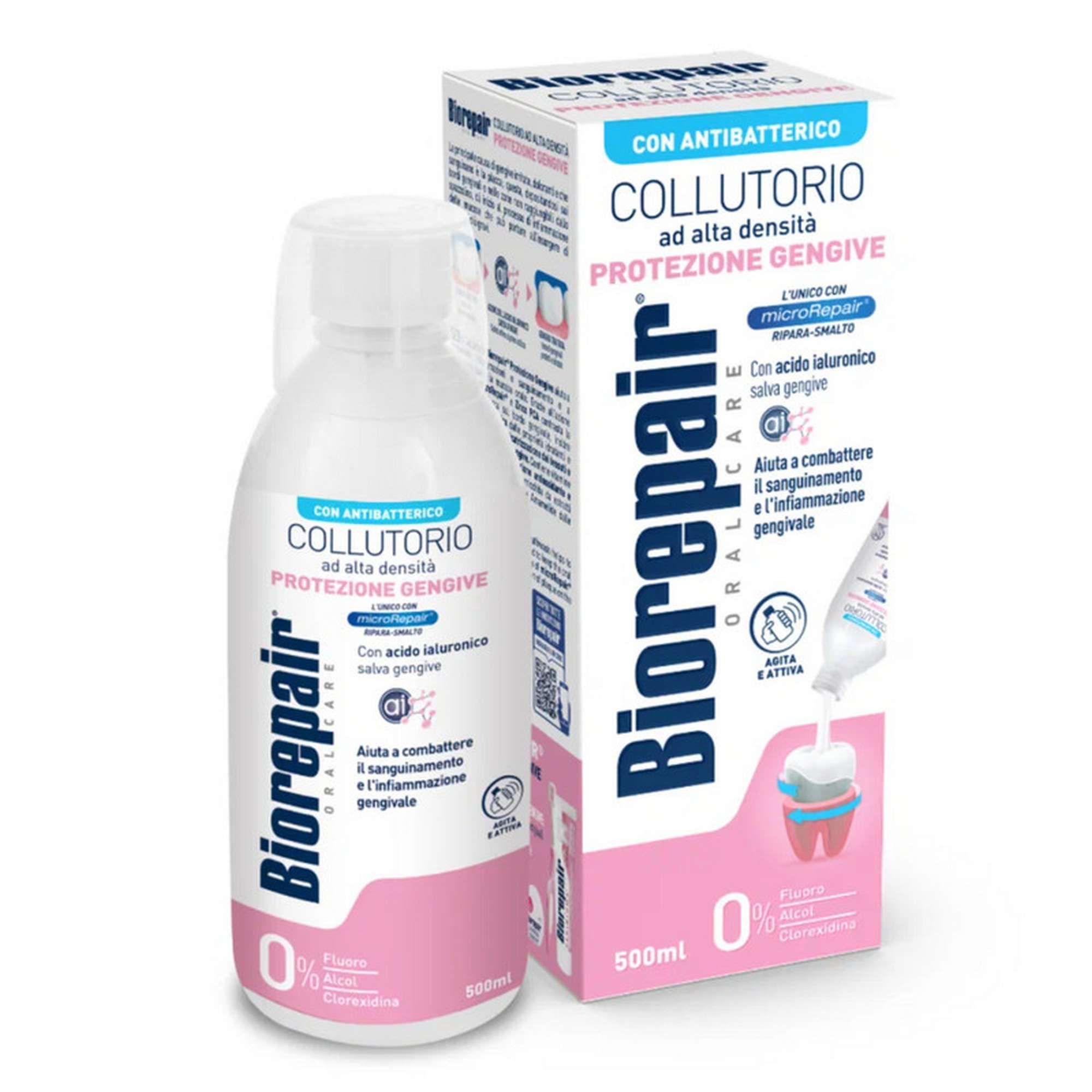 Изображение товара Оптоваскиватель для полости рта Biorepair антимикробный с microRepair 500мл