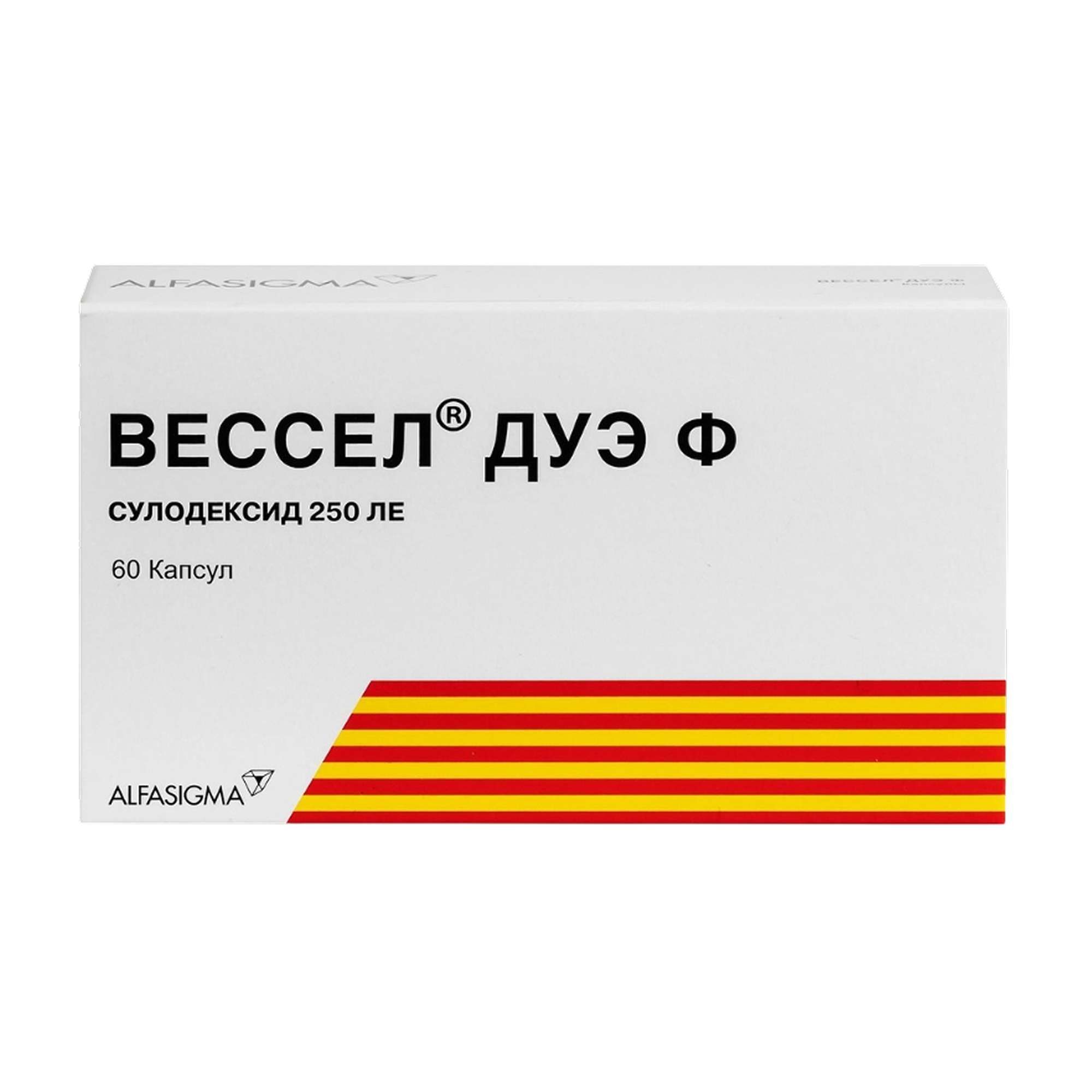 Изображение товара Вессел ДУЭ Ф капсулы 250 ле 60шт для лечения ангиопатий