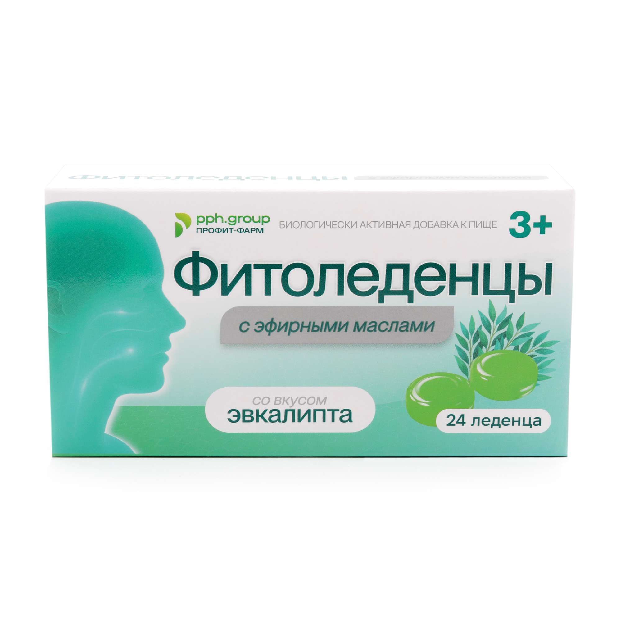 Изображение товара Фитоледенцы с эфирными маслами эвкалипта ООО "ПРОФИТ-ФАРМ" 24 шт