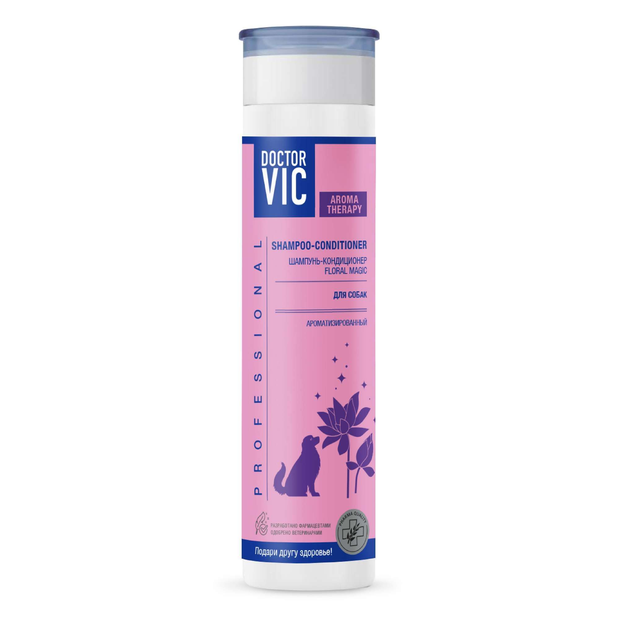 Изображение товара Шампунь-кондиционер для собак Floral magic Doctor VIC 250 мл для ухода за шерстью и кожей Изображение товара Шампунь-кондиционер для собак Floral magic Doctor VIC 250 мл для ухода за шерстью и кожей