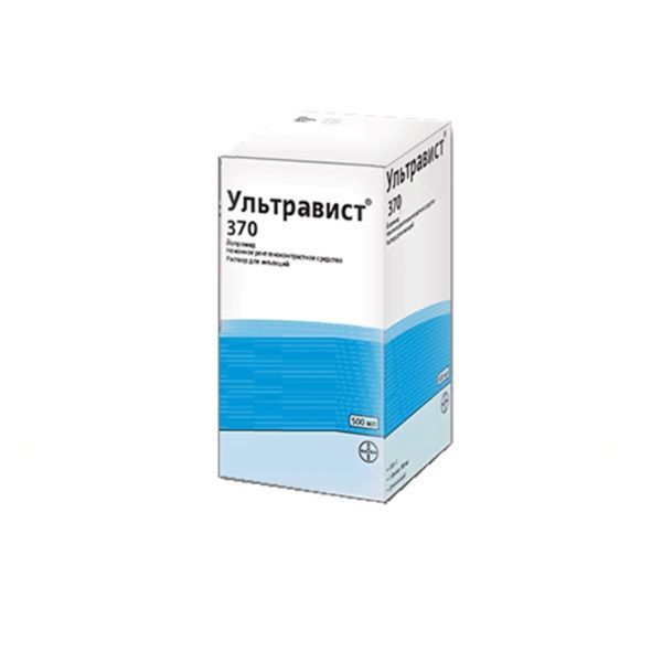 Изображение товара Ультравист раствор для инъекций 370мг йода/мл 100мл