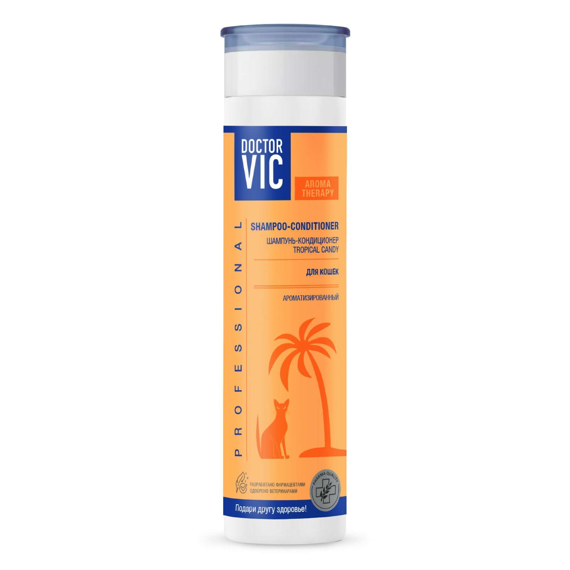 Изображение товара Шампунь-кондиционер для кошек Tropical candy Doctor VIC фл. 250мл