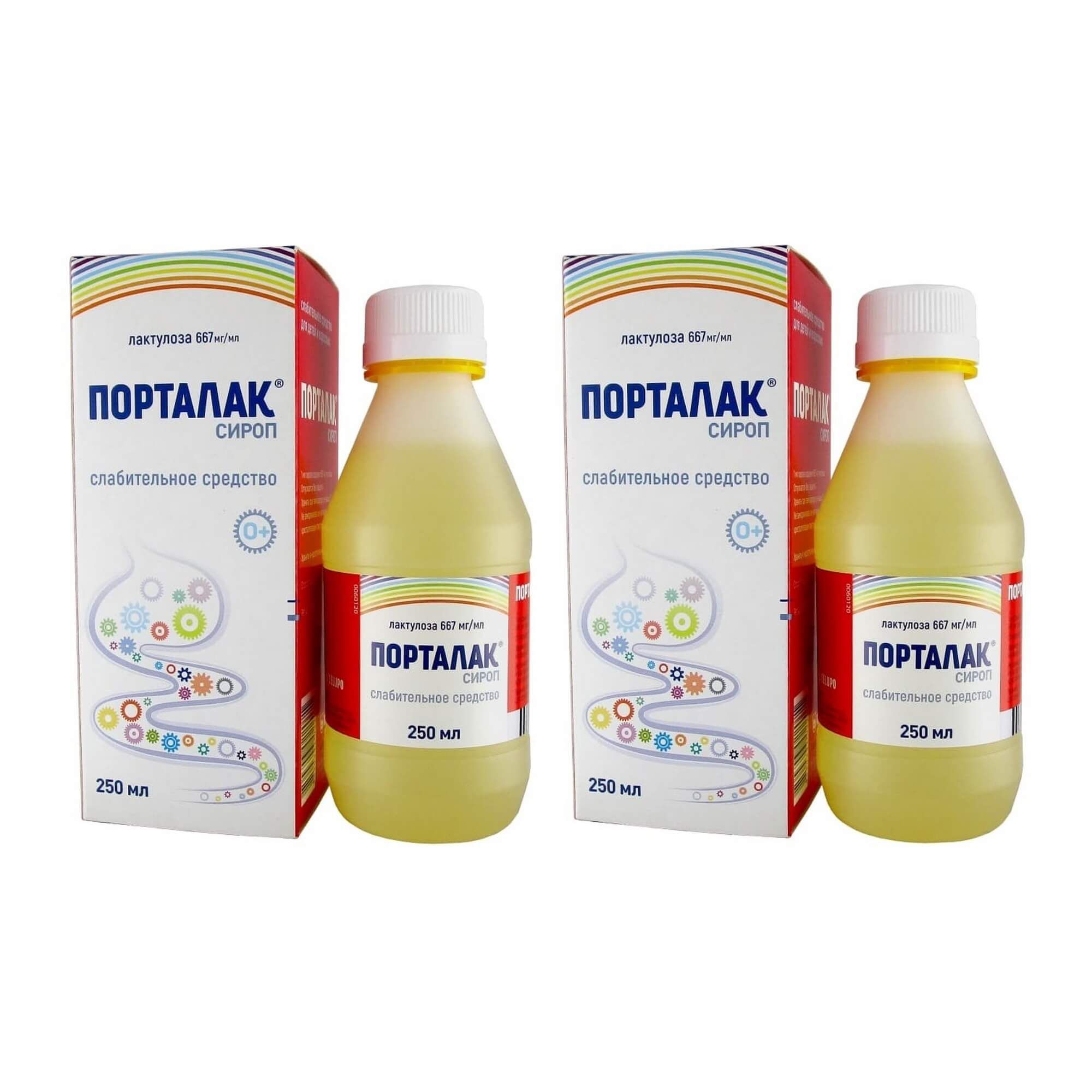 Изображение товара 2Х Порталак сироп 667мг/мл 250мл