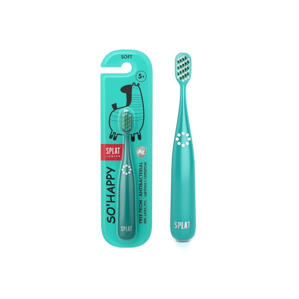 Изображение товара Щетка зубная мягкая с ионами серебра Junior Splat для детей 5+