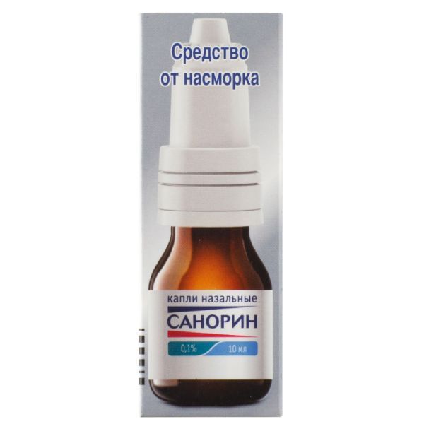Изображение товара Санорин капли назальные 0,1% 10мл