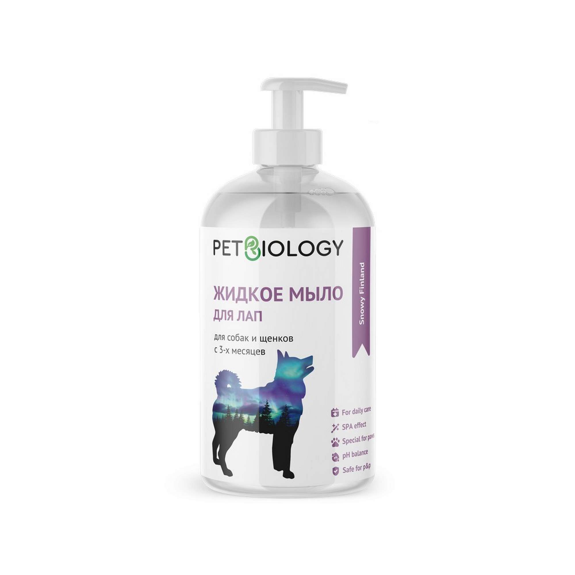 Изображение товара Мыло жидкое для лап для собак и щенков с 3 мес. Snowy finland Petbiology фл. 300мл Изображение товара Мыло жидкое для лап для собак и щенков с 3 мес. Snowy finland Petbiology фл. 300мл
