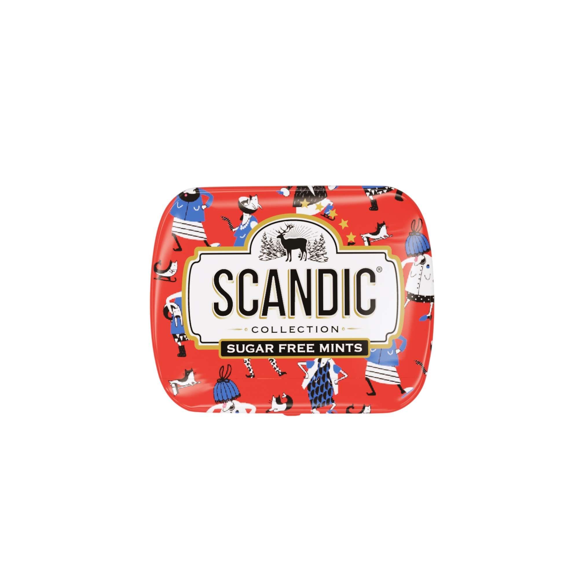 Изображение товара Конфеты без сахара клубничный микс Scandic 14г натуральный вкус