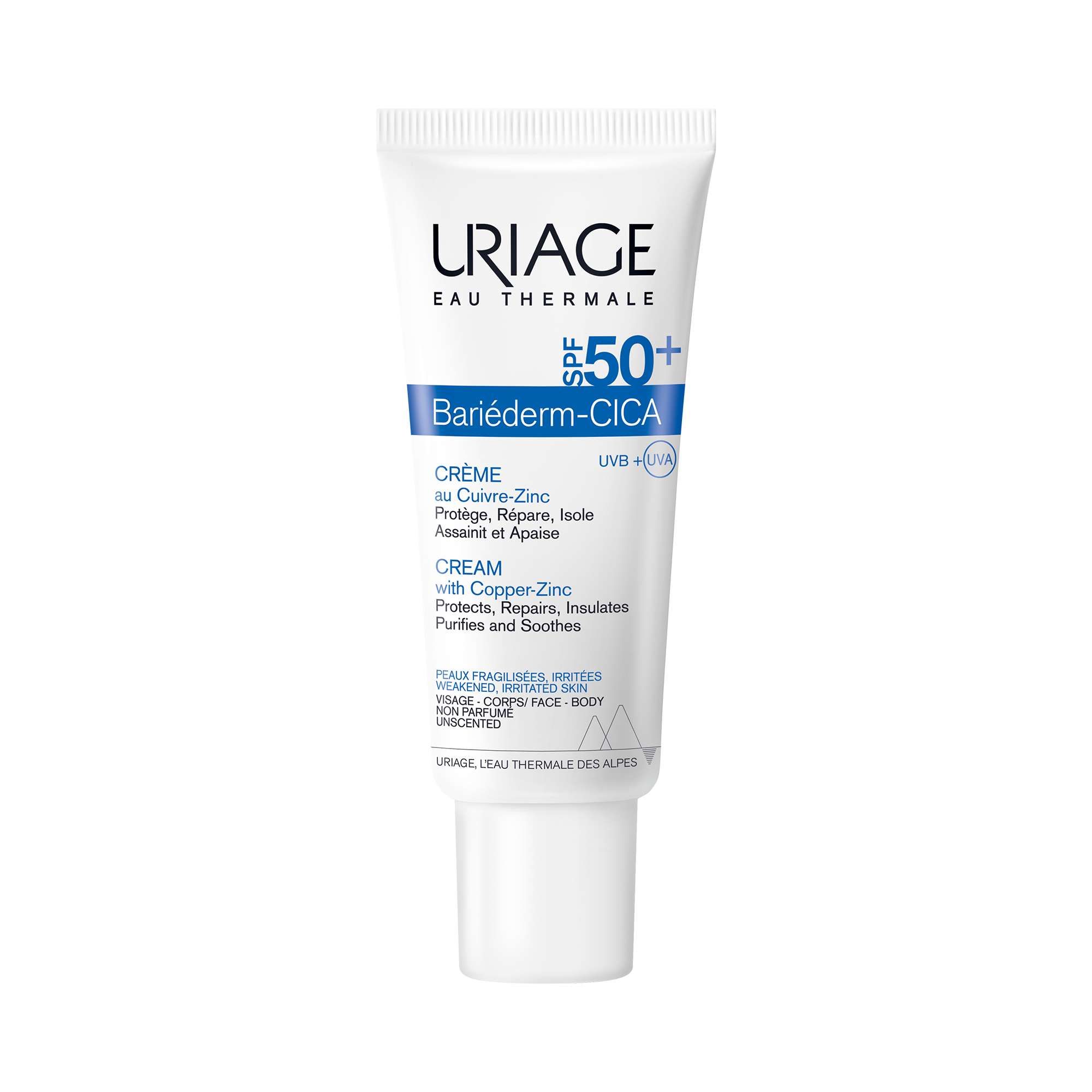 Изображение товара Крем цика для лица SPF50+ с медью и цинком 40мл защитныйสำหรับ поврежденную кожу