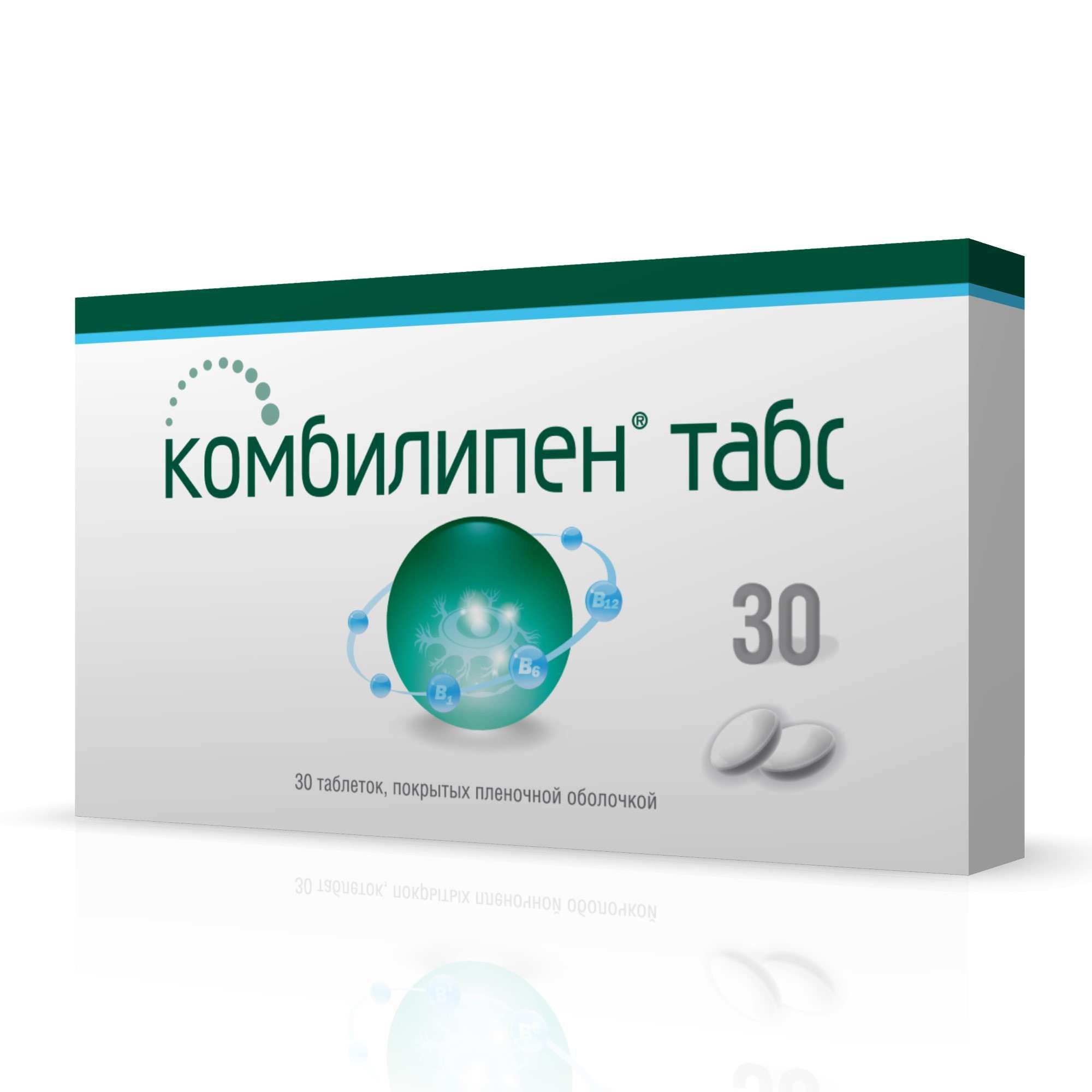 Изображение товара Комбилипен таблетки п/о 30 шт для нервной системы, витаминов группы В Изображение товара Комбилипен таблетки п/о 30 шт для нервной системы, витаминов группы В