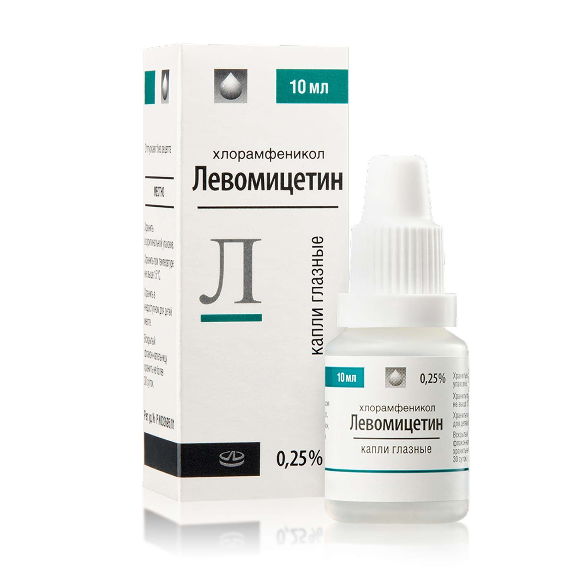 Изображение товара Левомицетин капли глазные 0,25% 10 мл антибиотик широкого спектра Изображение товара Левомицетин капли глазные 0,25% 10 мл антибиотик широкого спектра