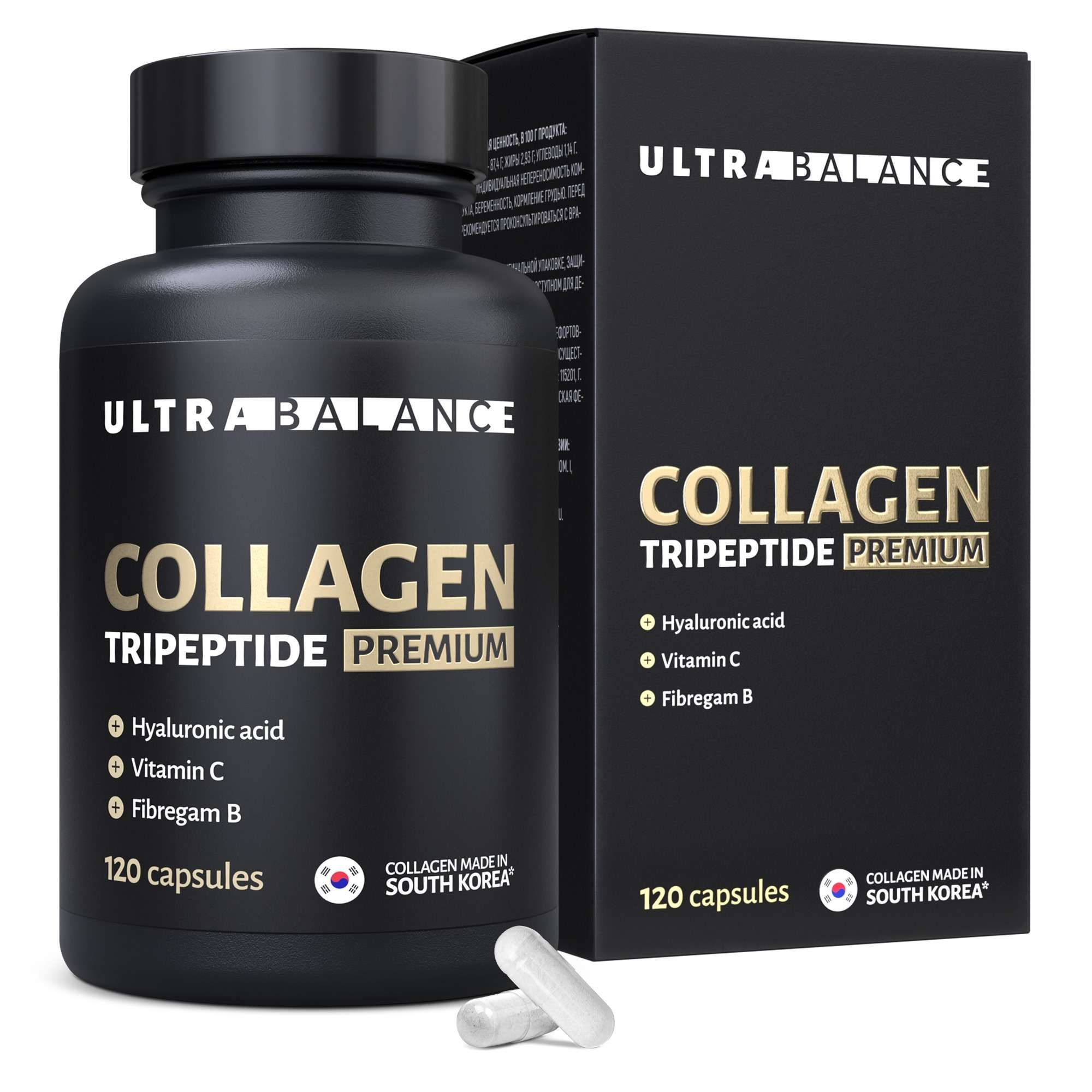 Изображение товара Коллаген Tripeptide Premium UltraBalance 120 капсул для кожи и суставов Изображение товара Коллаген Tripeptide Premium UltraBalance 120 капсул для кожи и суставов