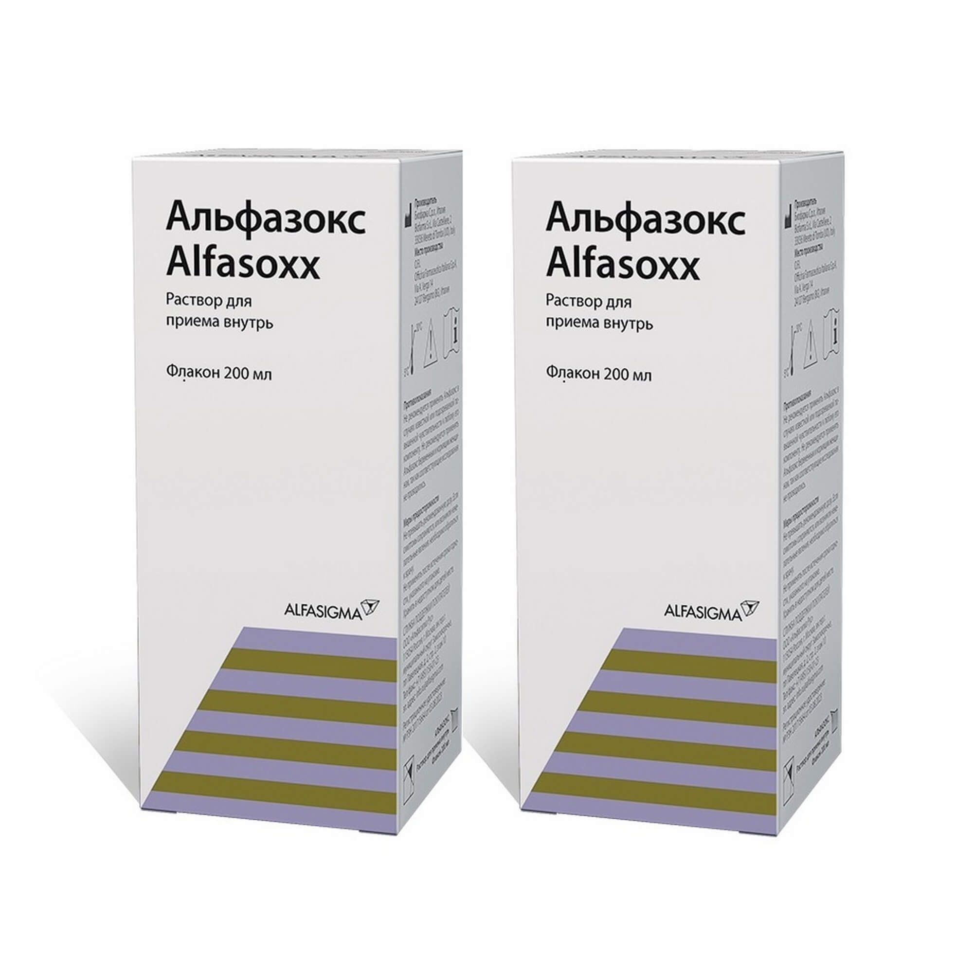 Изображение товара 2Х Раствор для приема внутрь с мерной чашечкой Альфазокс фл. 200мл