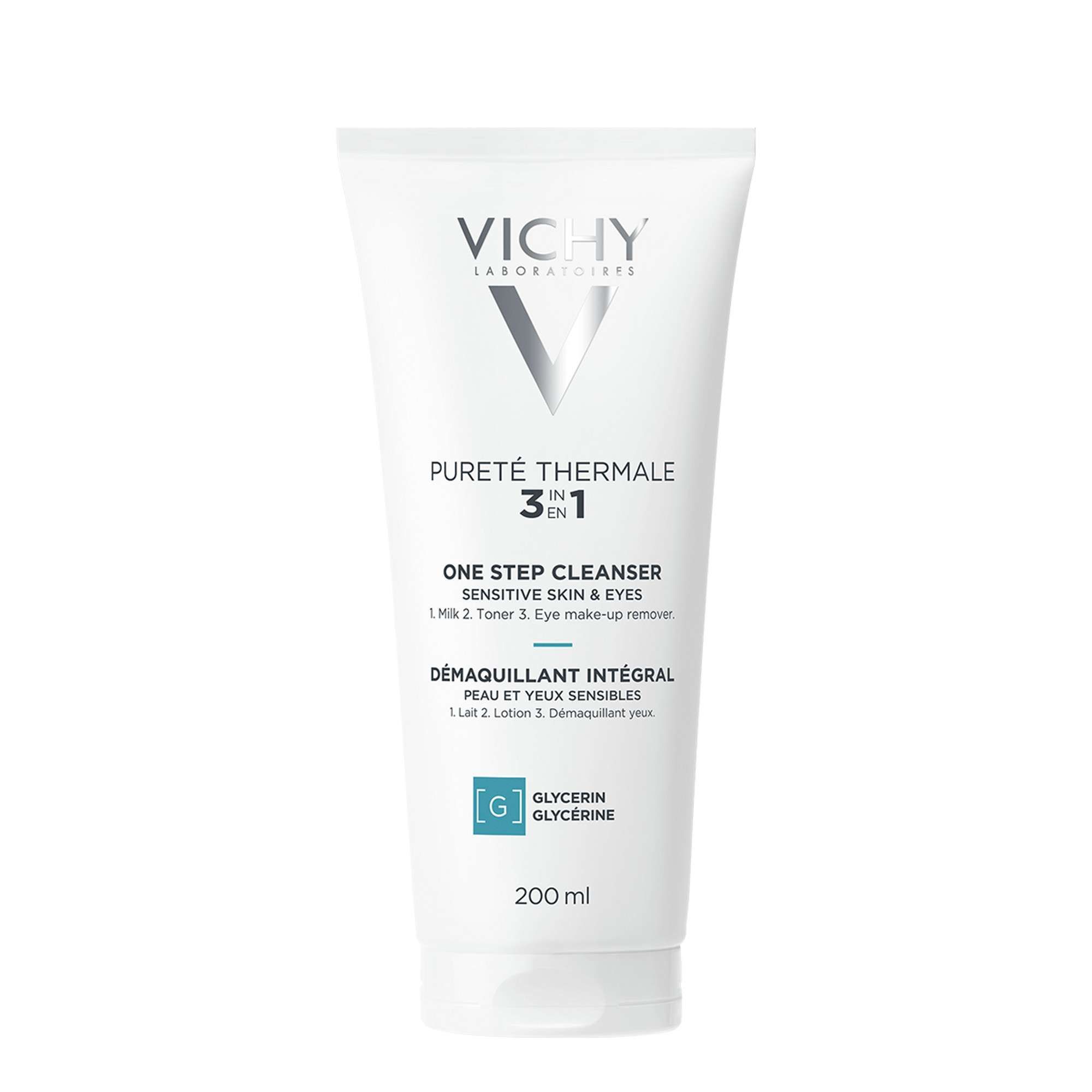 Изображение товара Средство универсальное очищающее 3в1 Vichy Purete Thermale 200мл для чувствительной кожи Изображение товара Средство универсальное очищающее 3в1 Vichy Purete Thermale 200мл для чувствительной кожи