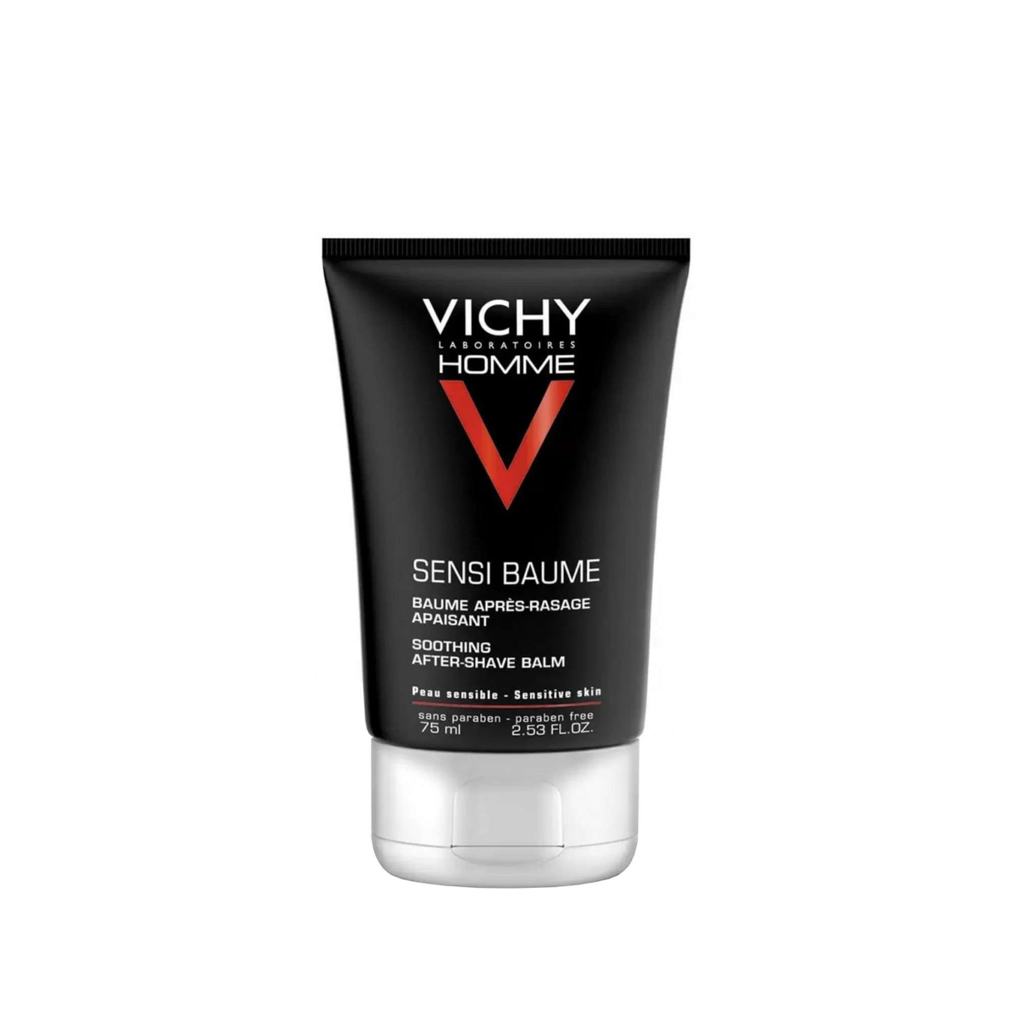 Изображение товара Vichy Homme Sensi Baume Смягчающий бальзам после бритья для мужчин, с термальной водой и эперулином, 75 мл