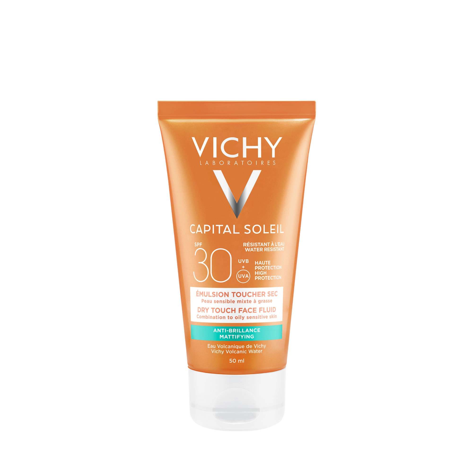 Изображение товара Эмульсия солнцезащитная для лица матирующая SPF30 Vichy 50мл Изображение товара Эмульсия солнцезащитная для лица матирующая SPF30 Vichy 50мл