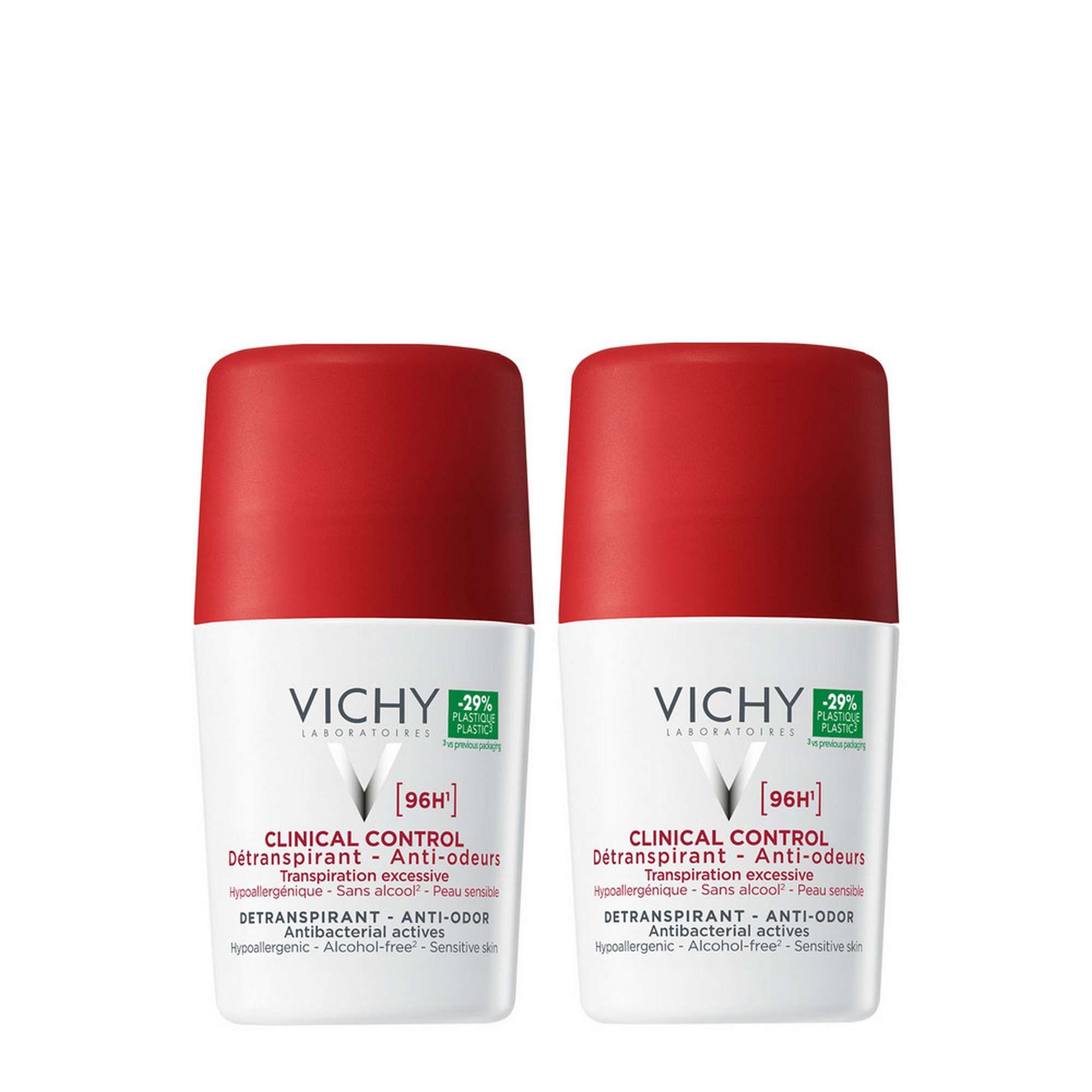 Изображение товара Дезодорант VICHY Clinical Control ролик 50мл набор 2 шт защитапо 96 ч Изображение товара Дезодорант VICHY Clinical Control ролик 50мл набор 2 шт защитапо 96 ч