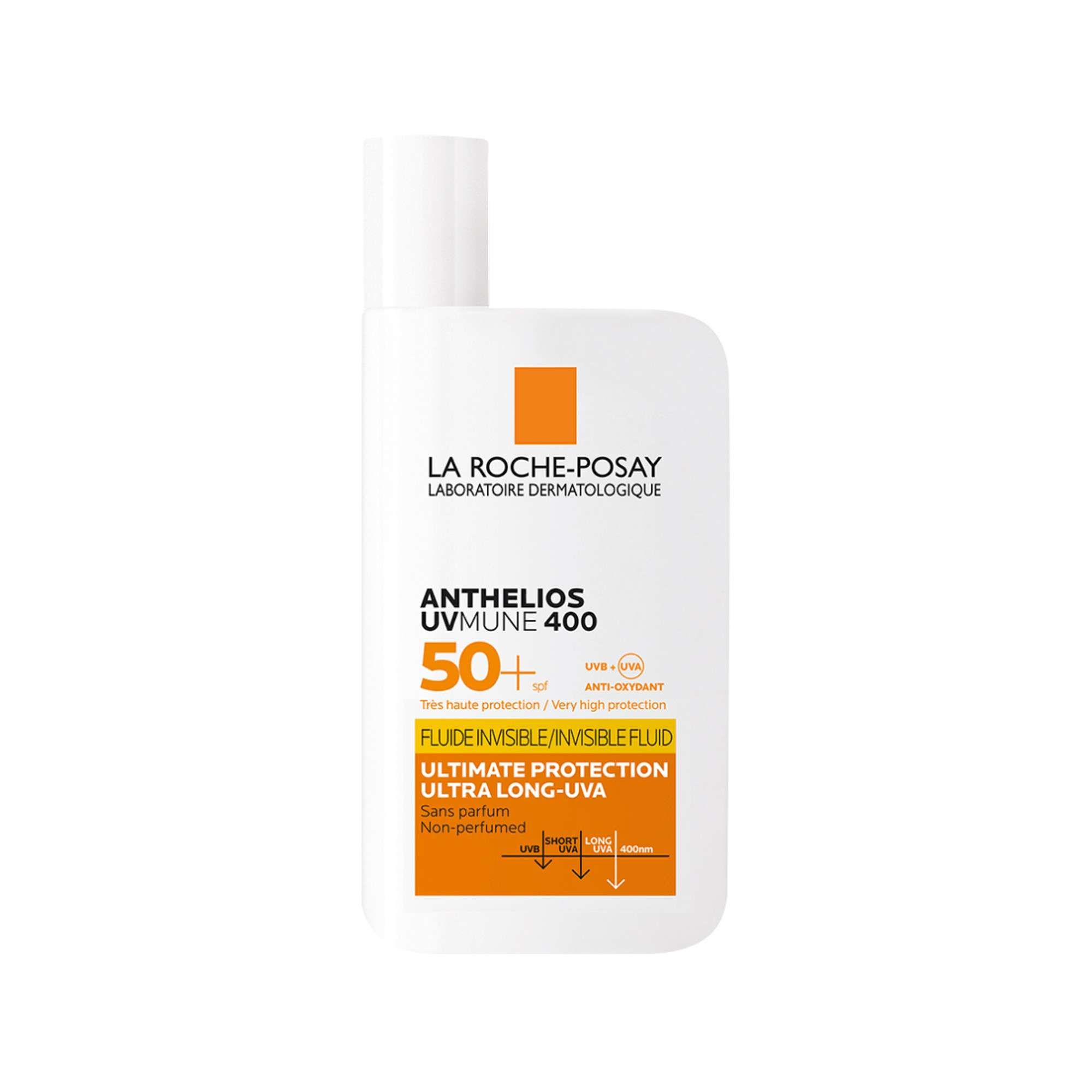Изображение товара La Roche-Posay Anthelios UVMUNE 400 SPF 50+ Невидимый солнцезащитный крем-флюид для лица и кожи вокруг глаз, 50 мл