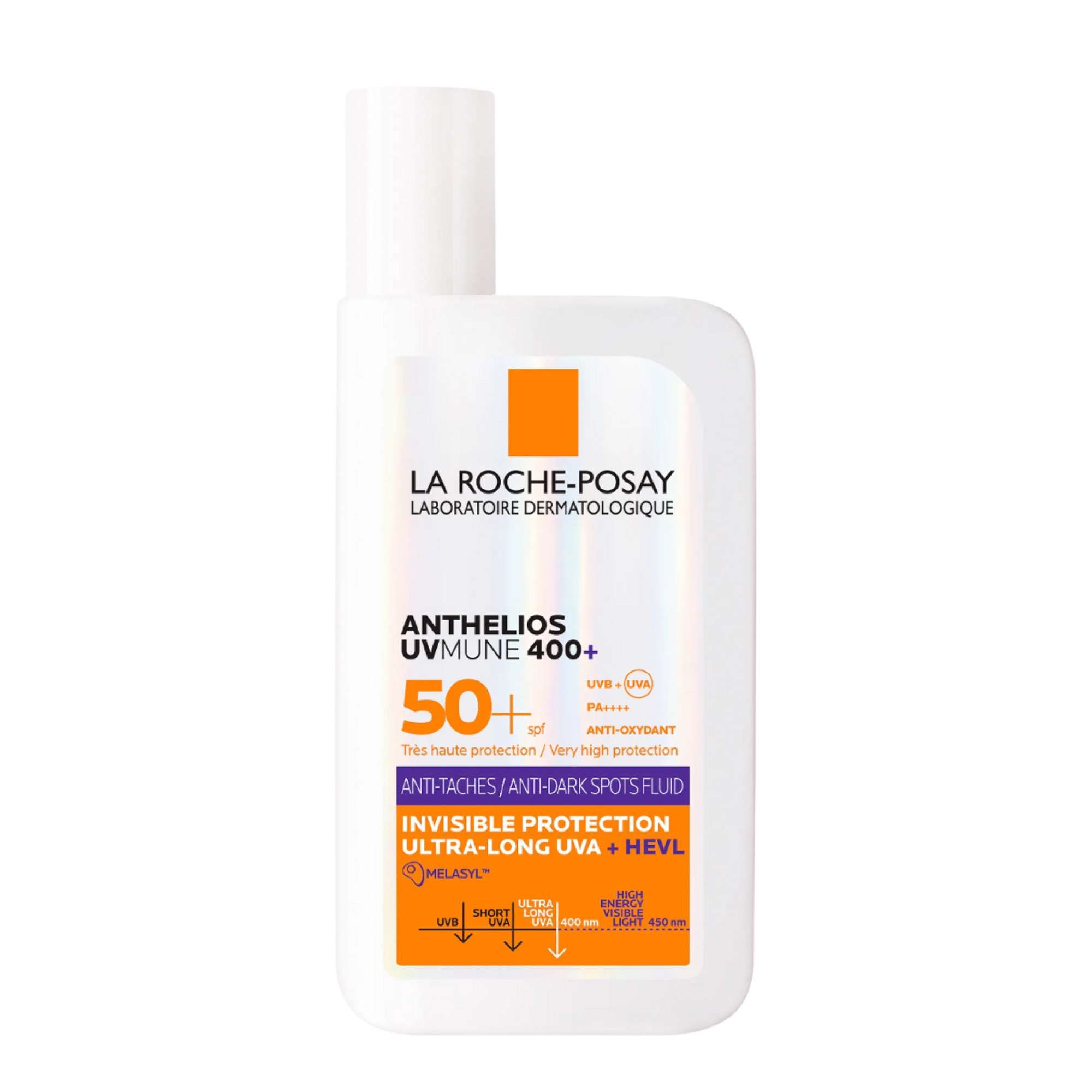 Изображение товара Флюид солнцезащитный для лица против пигментации SPF50+ UVMune 400+ Anthelios La Roche Posay/Ля рош позе фл. 50мл Изображение товара Флюид солнцезащитный для лица против пигментации SPF50+ UVMune 400+ Anthelios La Roche Posay/Ля рош позе фл. 50мл