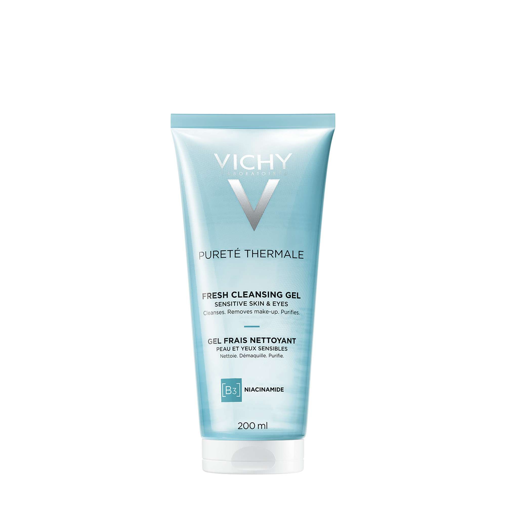 Изображение товара Гель очищающий освежающий Vichy Purete Thermale 200 мл для чувствительной кожи лица и around eyes Изображение товара Гель очищающий освежающий Vichy Purete Thermale 200 мл для чувствительной кожи лица и around eyes
