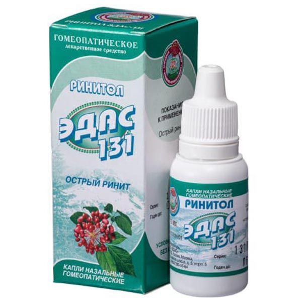 Изображение товара Эдас-131 Ринитол капли назальные 15 мл для лечения ринита и насморка