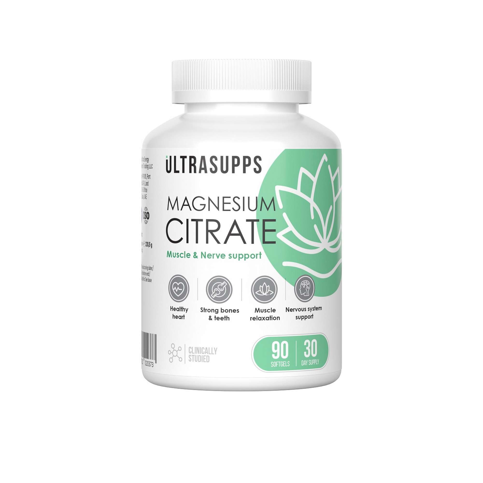 Изображение товара Магния цитрат UltraSupps/Ультрасаппс капсулы 2450мг 90шт Изображение товара Магния цитрат UltraSupps/Ультрасаппс капсулы 2450мг 90шт