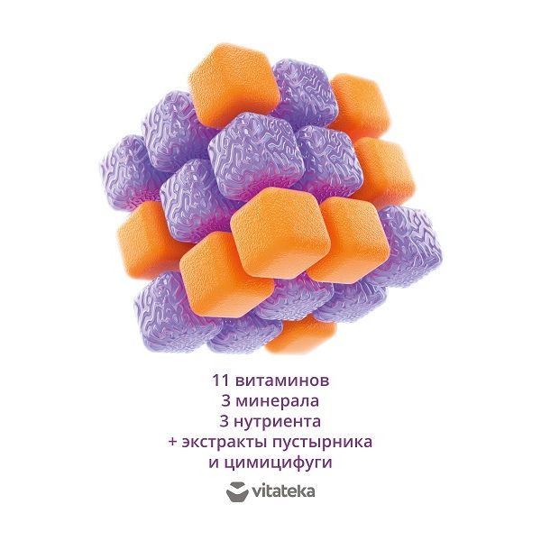 Изображение товара Витаминно-минеральный комплекс для женщин 45+ VMC Vitateka капсулы 30шт Изображение товара Витаминно-минеральный комплекс для женщин 45+ VMC Vitateka капсулы 30шт
