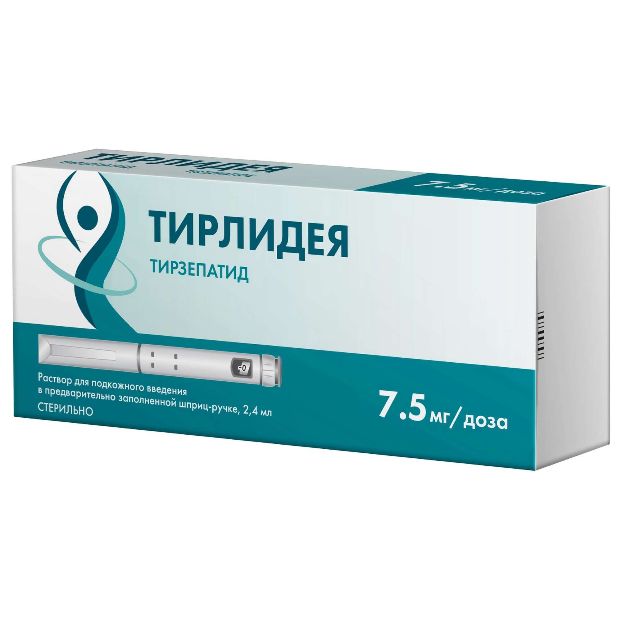 Изображение товара Тирлидея раствор для подкожного введения шприц-ручка 7,5мг/доза 2,4мл+Игла 4шт