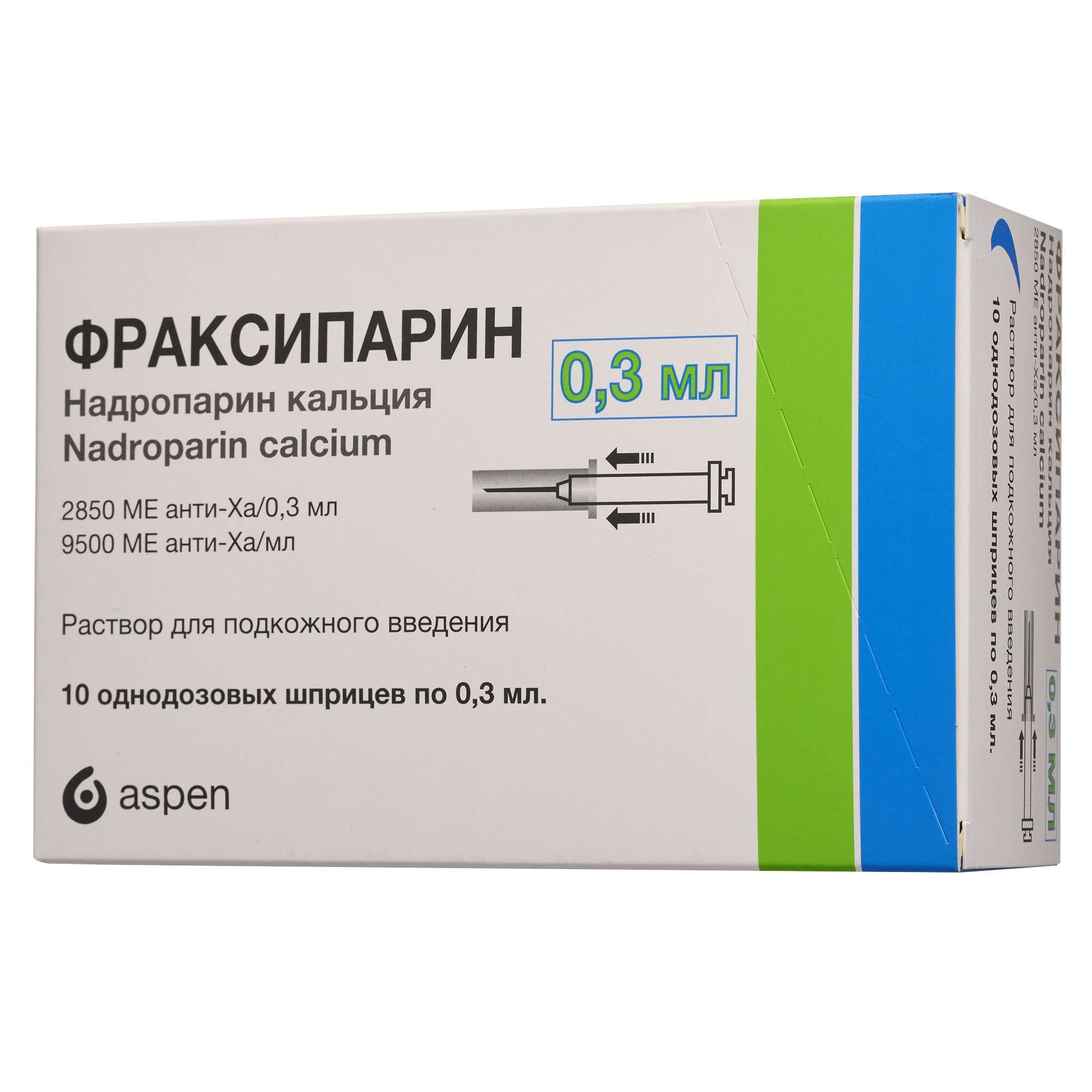 Изображение товара Фраксипарин раствор для п/к введения 2850МЕ 10 шт 0.3 мл Изображение товара Фраксипарин раствор для п/к введения 2850МЕ 10 шт 0.3 мл