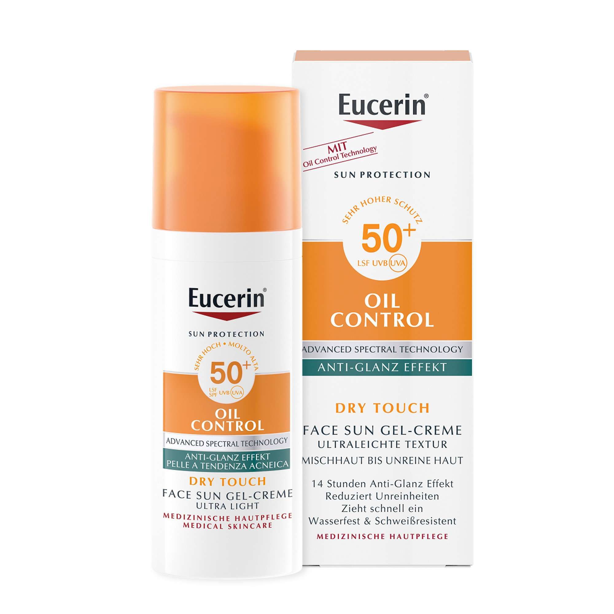 Изображение товара Гель-крем солнцезащитный SPF50 Oil Control для проблемной кожи Eucerin 50мл Изображение товара Гель-крем солнцезащитный SPF50 Oil Control для проблемной кожи Eucerin 50мл