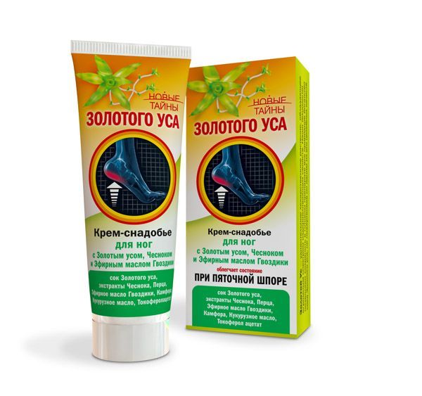 Изображение товара Крем-снадобье при пяточной шпоре Новые тайны Золотого уса 75мл