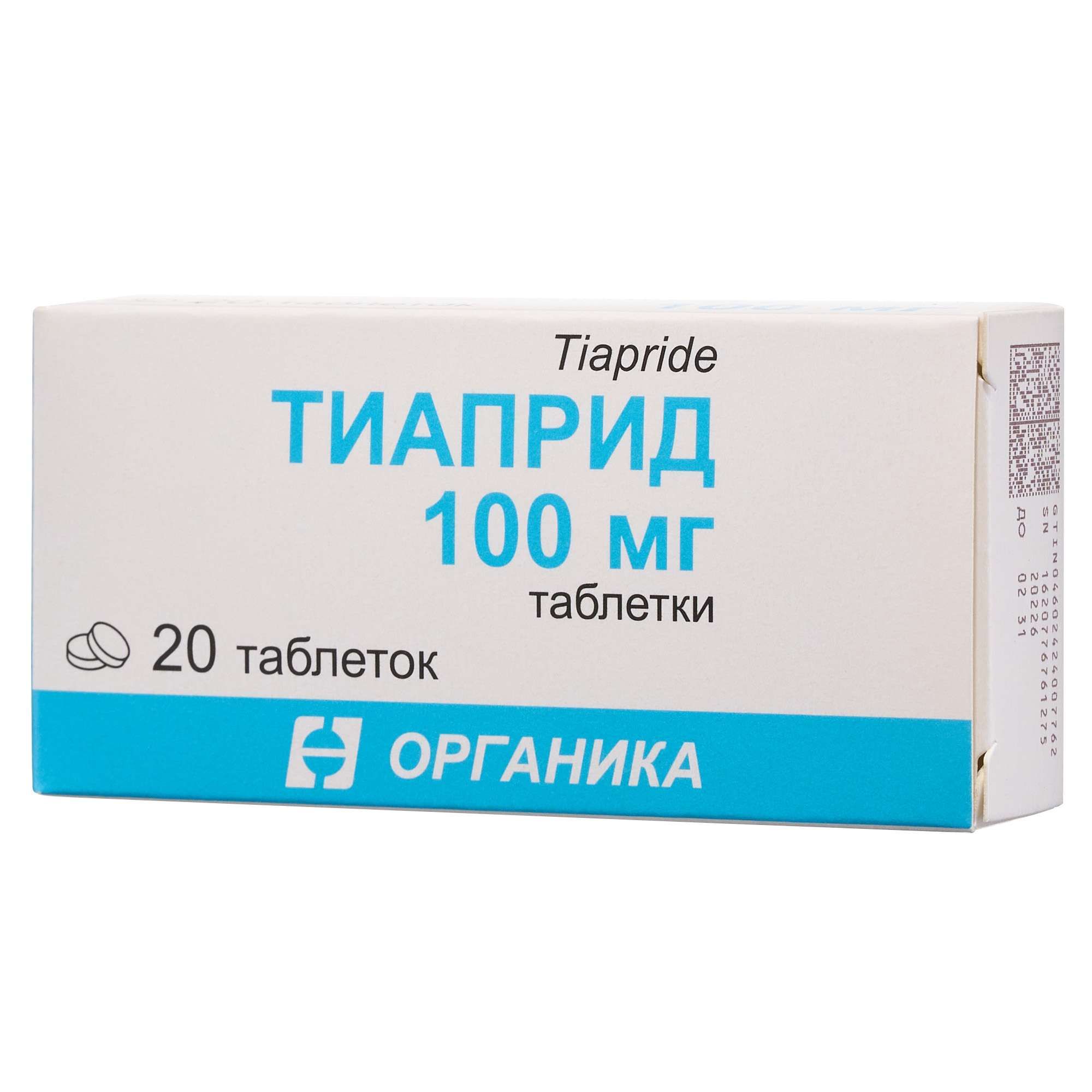 Изображение товара Тиаприд таблетки 100мг 20 шт - антипсихотик и седативное средство Изображение товара Тиаприд таблетки 100мг 20 шт - антипсихотик и седативное средство