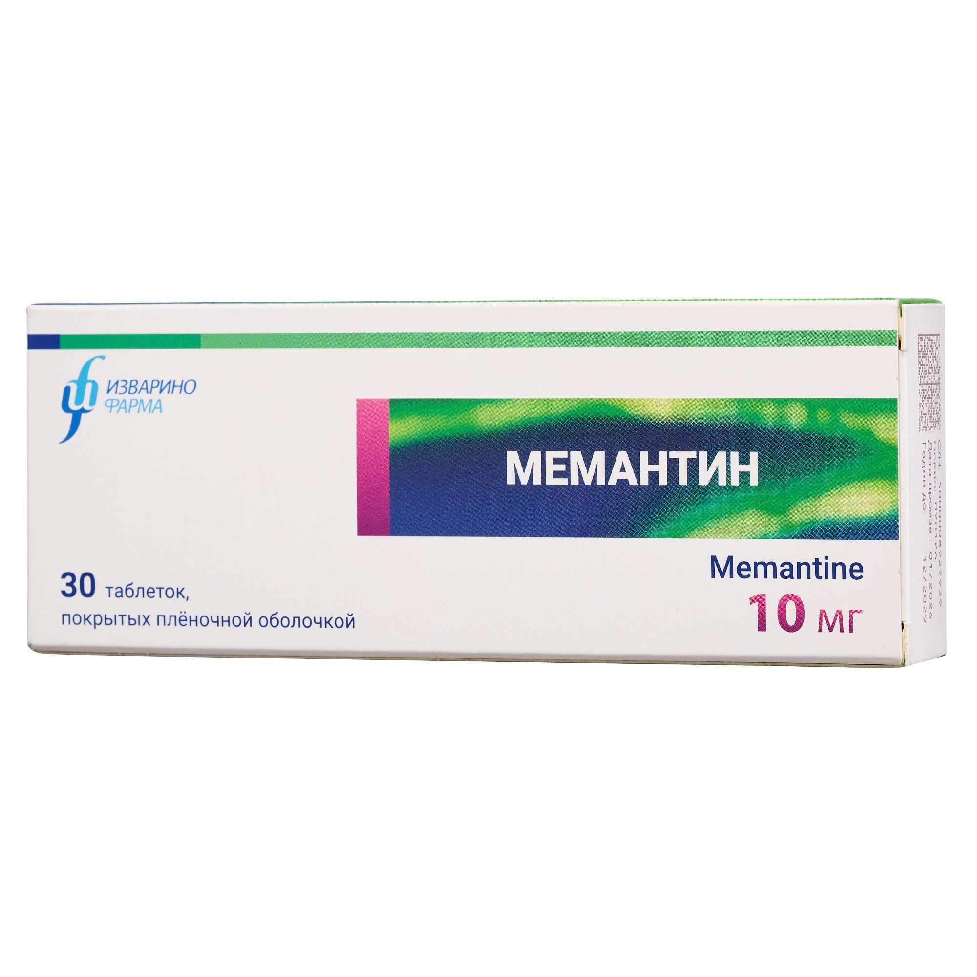Изображение товара Мемантин таблетки 10 мг 30 штук для лечения деменции Альцгеймера Изображение товара Мемантин таблетки 10 мг 30 штук для лечения деменции Альцгеймера