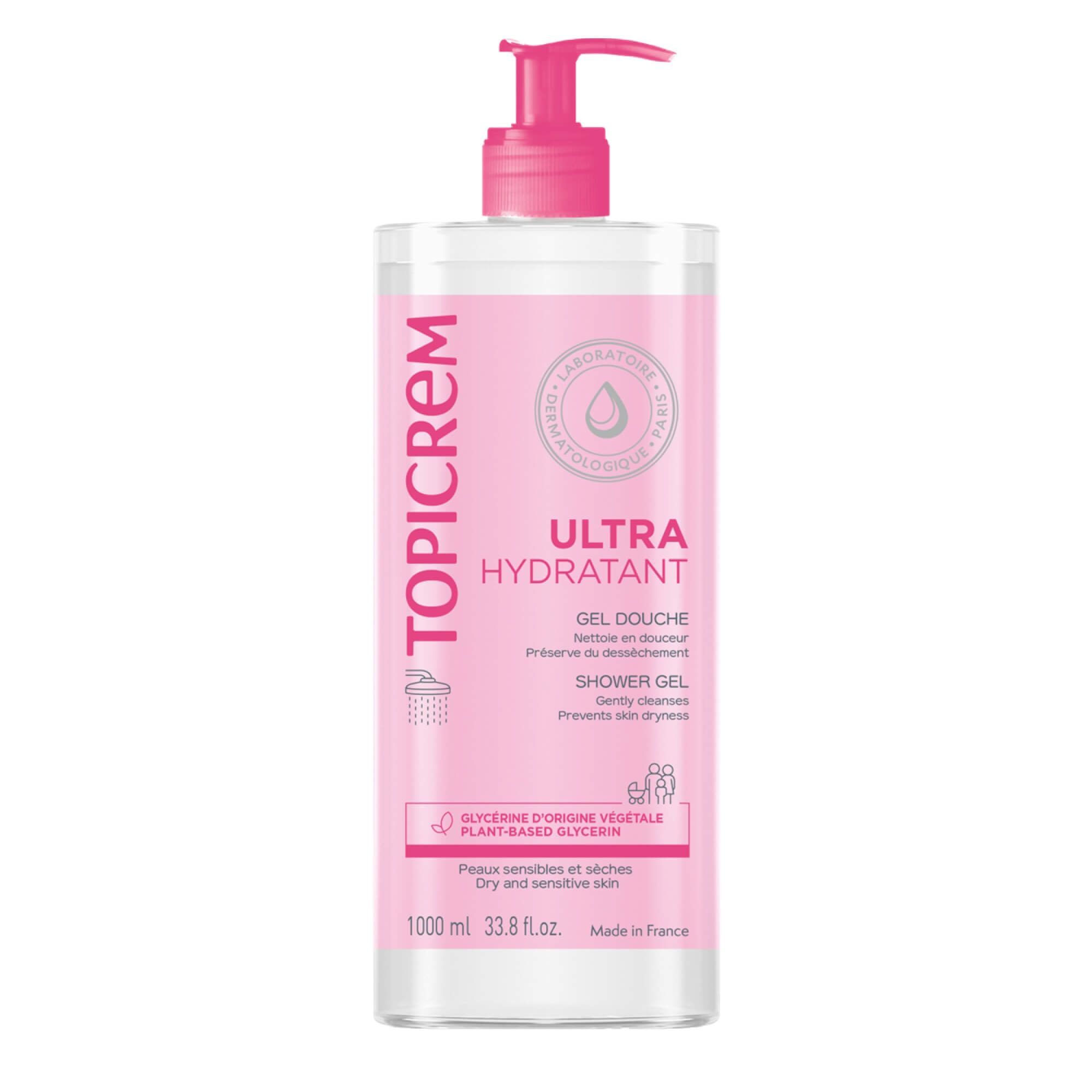 Изображение товара Гель для душа ультра-увлажняющий Topicrem 1л для сухой чувствительной кожи