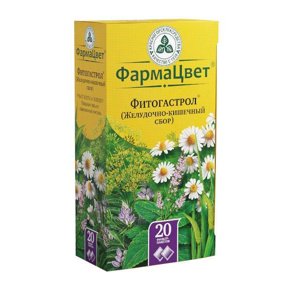 Изображение товара Сбор желудочно-кишечный Фитогастрол ФармаЦвет фильтр-пакет 2г 20шт