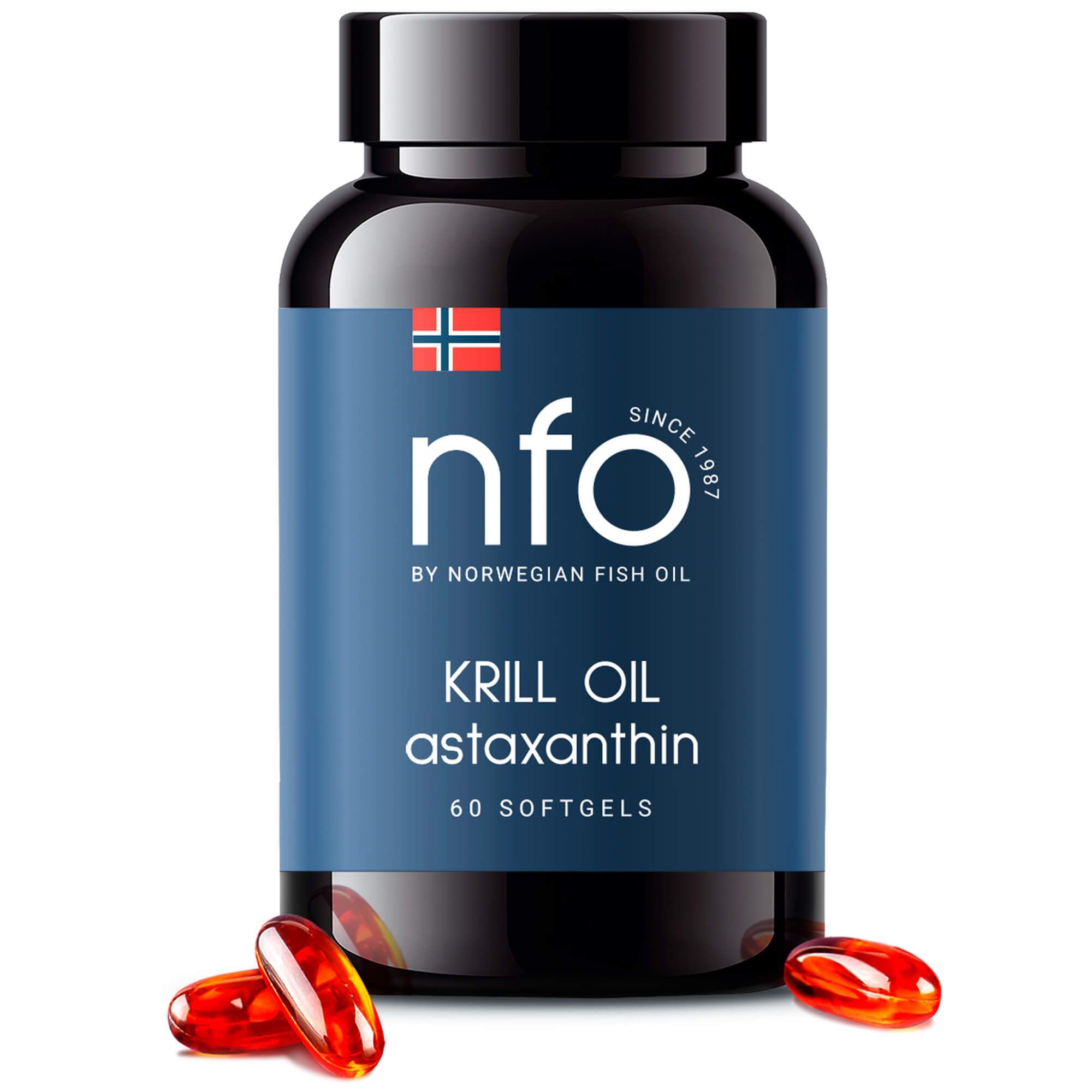 Изображение товара Омега-3 Масло криля NFO/Норвегиан фиш оил капсулы 1450мг 60шт