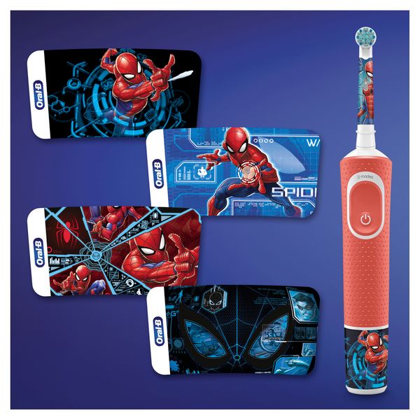 Детская электрическая зубная щетка Oral-B/Орал-Би от 3 лет Spiderman фото №8
