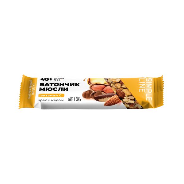 Батончик-мюсли орех с медом ABC Healthy Food 30г