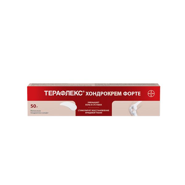 Терафлекс Хондрокрем Форте крем при острой боли в суставах 1%+5% 50г Bayer/Байер