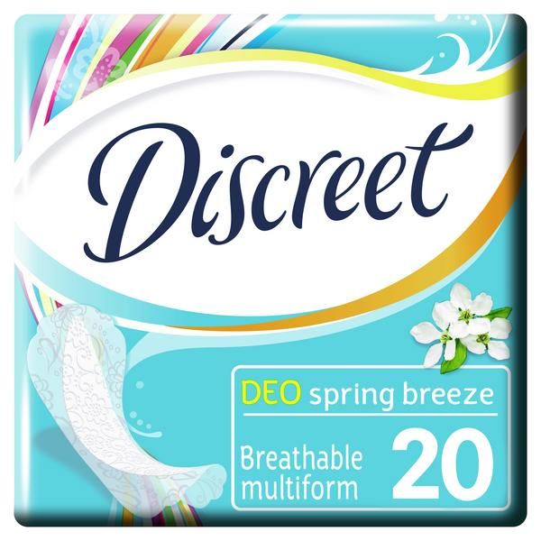 Ежедневные прокладки DISCREET (Дискрит) Deo Spring Breeze Multiform, 20 шт. фото №4