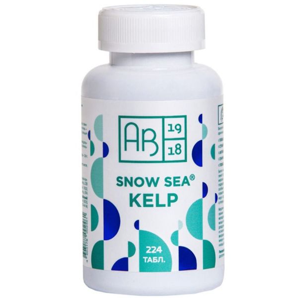 Келп водоросли бурые ламинария и фукус Snow sea АВ1918 таблетки 224шт