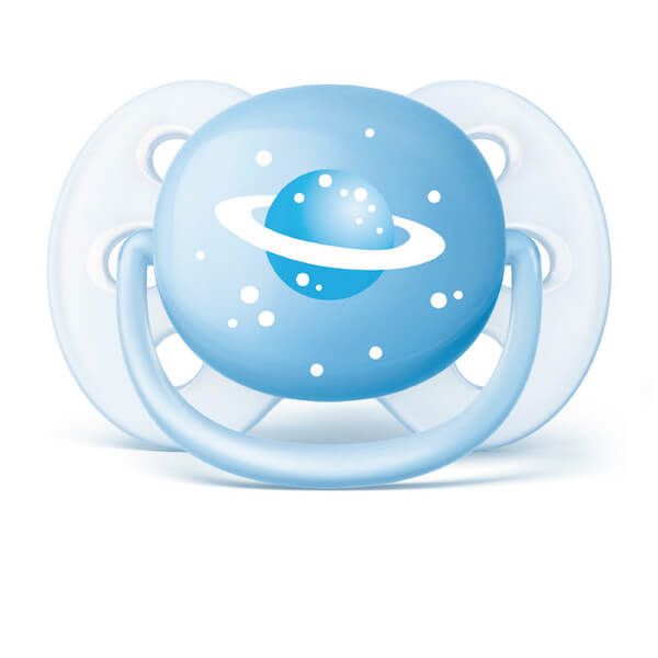 Пустышка силиконовая для мальчиков 0-6 мес. Ultrasoft Avent/Авент 2шт (SCF222/20) фото №4