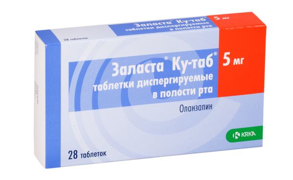 Заласта Ку-таб таблетки, диспергируемые в полости рта 5мг 28шт фото №3 Заласта Ку-таб таблетки, диспергируемые в полости рта 5мг 28шт фото №3