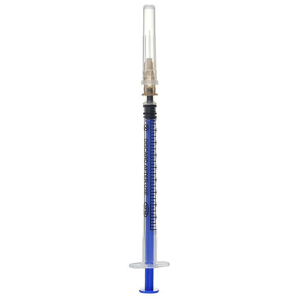 Шприц инъекционный одноразовый с иглой 26G SFM 0,45мм х 12мм 1мл 100шт фото №2