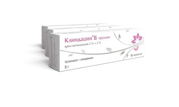 Клиндацин Б Пролонг крем вагинальный 2%+2% 6г