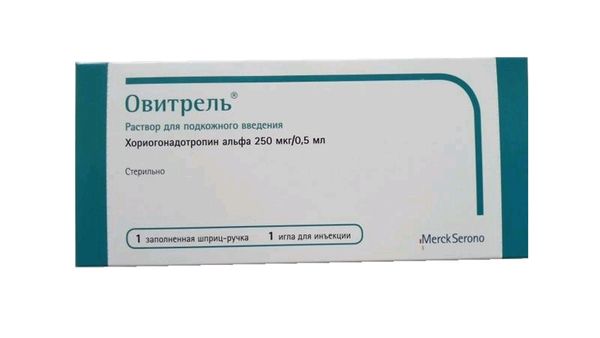 Овитрель раствор для п/к введ. шприц 250мкг 0,5мл