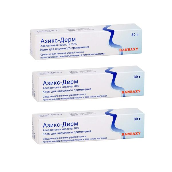 3Х Азикс-Дерм крем 20% 30г 3Х Азикс-Дерм крем 20% 30г